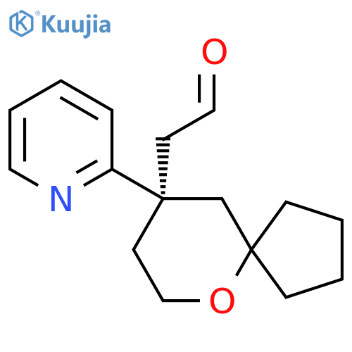 2-[(9R)-9-(Pyridin-2-yl)-6-oxaspiro[4.5]decan-9-yl]acetaldehyde structure