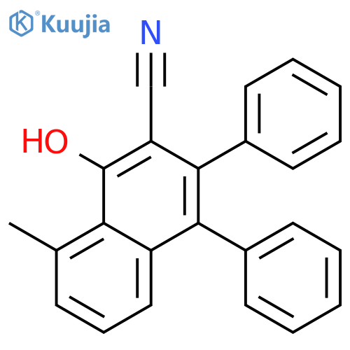 2-Naphthalenecarbonitrile, 1-hydroxy-8-methyl-3,4-diphenyl- structure
