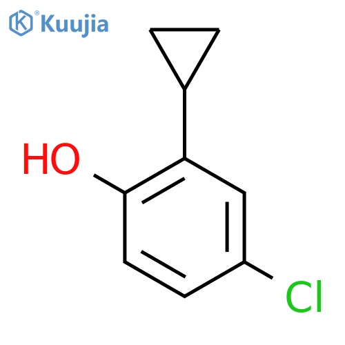 4-Chloro-2-cyclopropylphenol structure