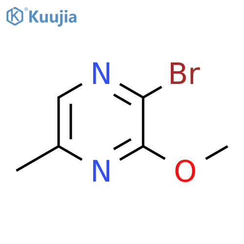2-BROMO-3-METHOXY-5-METHYLPYRAZINE structure