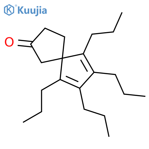 Spiro[4.4]nona-6,8-dien-2-one, 6,7,8,9-tetrapropyl- structure