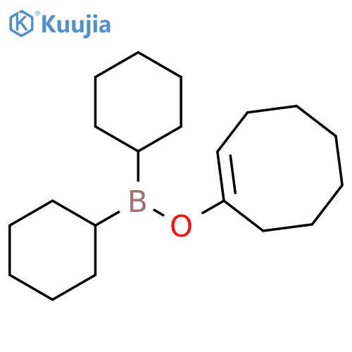 Borinic acid, dicyclohexyl-, 1-cycloocten-1-yl ester structure