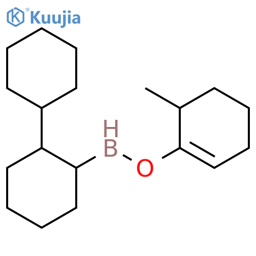 Borinic acid, dicyclohexyl-, 6-methyl-1-cyclohexen-1-yl ester structure
