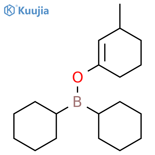 Borinic acid, dicyclohexyl-, 3-methyl-1-cyclohexen-1-yl ester structure