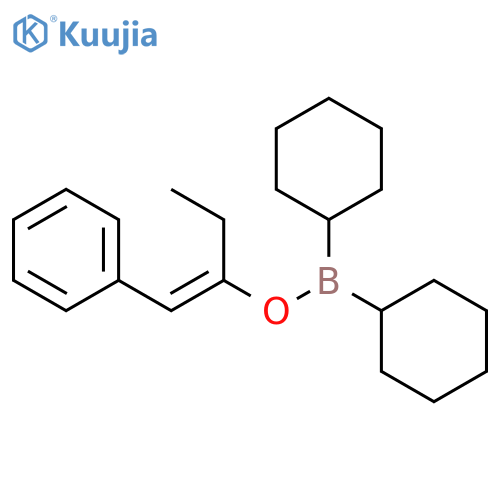 Borinic acid, dicyclohexyl-, 1-(phenylmethylene)propyl ester, (E)- (9CI) structure