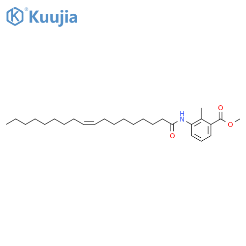 Benzoic acid, 2-methyl-3-[(1-oxo-9-octadecenyl)amino]-, methyl ester,(Z)- structure