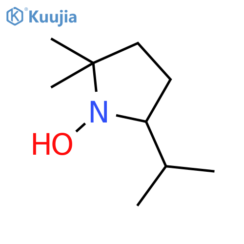 Pyrrolidine,1-hydroxy-2,2-dimethyl-5-(1-methylethyl)- structure