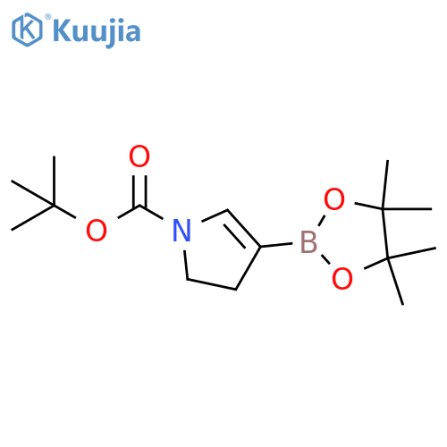 tert-butyl 4-(tetramethyl-1,3,2-dioxaborolan-2-yl)-2,3-dihydro-1H-pyrrole-1-carboxylate structure