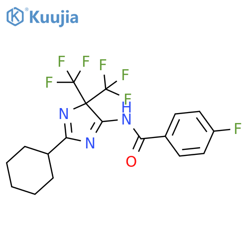 Benzamide,N-[2-cyclohexyl-4,4-bis(trifluoromethyl)-4H-imidazol-5-yl]-4-fluoro- structure