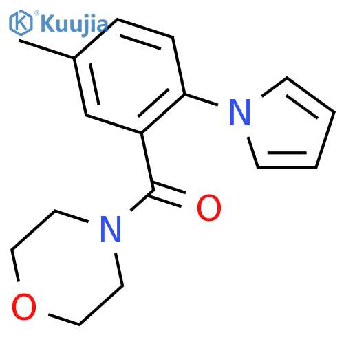 Morpholine, 4-[5-methyl-2-(1H-pyrrol-1-yl)benzoyl]- structure