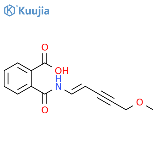 Benzoic acid, 2-[[(5-methoxy-1-penten-3-ynyl)amino]carbonyl]-, (E)- structure