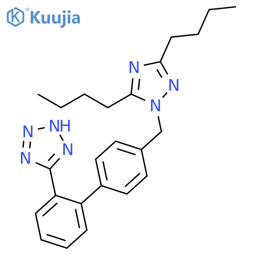 2H-Tetrazole,5-[4'-[(3,5-dibutyl-1H-1,2,4-triazol-1-yl)methyl][1,1'-biphenyl]-2-yl]- structure