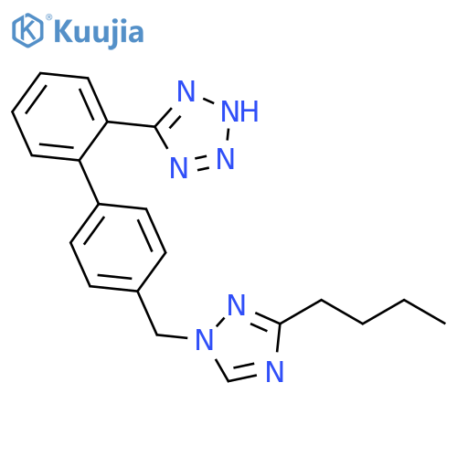1H-Tetrazole,5-[4'-[(3-butyl-1H-1,2,4-triazol-1-yl)methyl][1,1'-biphenyl]-2-yl]- structure