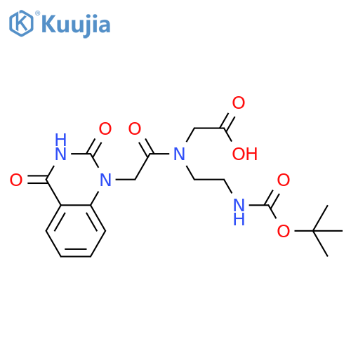 Glycine, N-[2-(3,4-dihydro-2,4-dioxo-1(2H)-quinazolinyl)acetyl]-N-[2-[[(1,1-dimethylethoxy)carbonyl]amino]ethyl]- structure