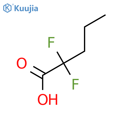 2,2-Difluoropentanoic acid structure