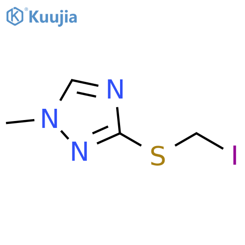 1H-1,2,4-Triazole, 3-[(iodomethyl)thio]-1-methyl- structure