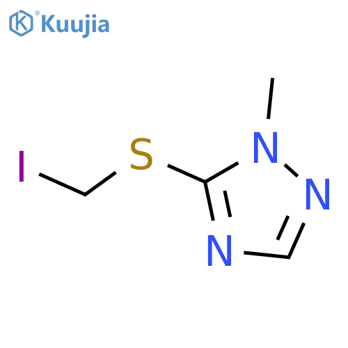 1H-1,2,4-Triazole, 5-[(iodomethyl)thio]-1-methyl- structure