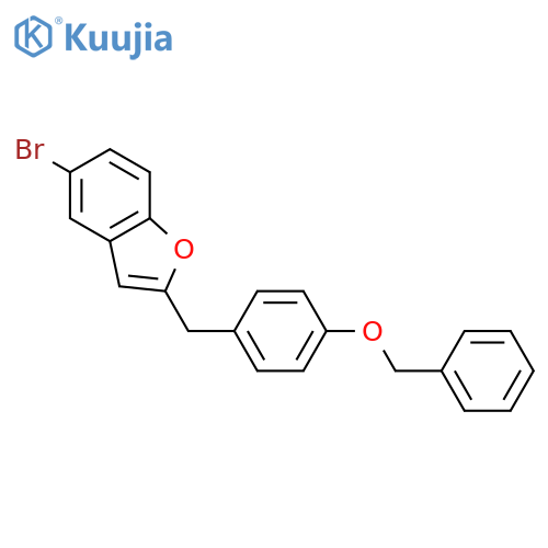 Benzofuran, 5-bromo-2-[[4-(phenylmethoxy)phenyl]methyl]- structure