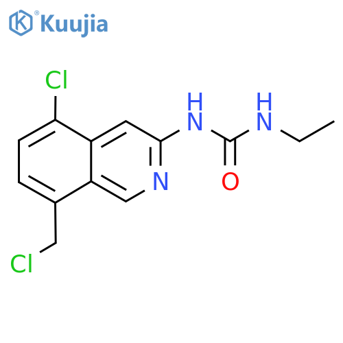 1-[5-Chloro-8-(chloromethyl)-isoquinolin-3-yl]-3-ethyl-urea structure