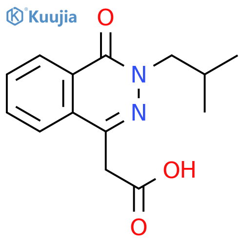 2-(3-isobutyl-4-oxo-3,4-dihydrophthalazin-1-yl)acetic acid structure