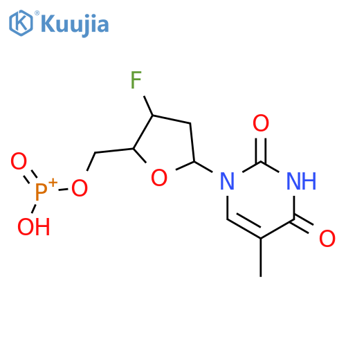 Thymidine,3'-deoxy-3'-fluoro-, 5'-(hydrogen phosphonate) (9CI) structure