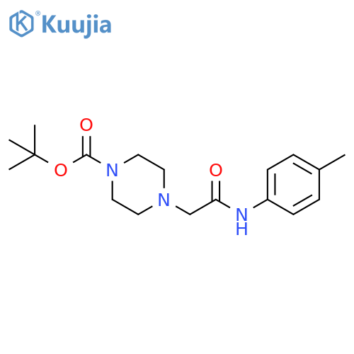 tert-Butyl 4-{[(4-methylphenyl)carbamoyl]methyl}piperazine-1-carboxylate structure