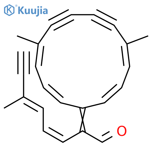 3,5-Octadien-7-ynal,2-(5,10-dimethyl-2,4,10,12-cyclotridecatetraene-6,8-diyn-1-ylidene)-6-methyl-, (Z,E,E,Z,Z,Z)- structure