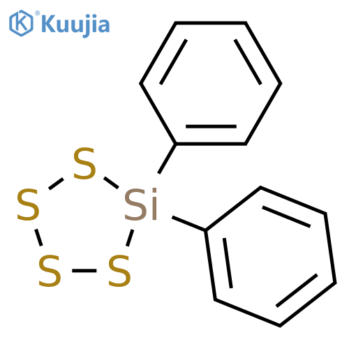 Tetrathiasilacyclopentane, diphenyl- structure