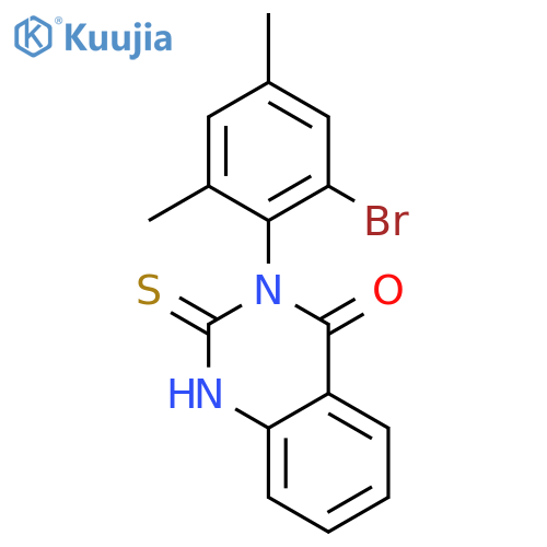 4(1H)-Quinazolinone,3-(2-bromo-4,6-dimethylphenyl)-2,3-dihydro-2-thioxo- structure