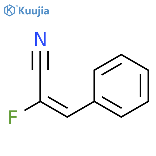2-Propenenitrile, 2-fluoro-3-phenyl-, (E)- structure