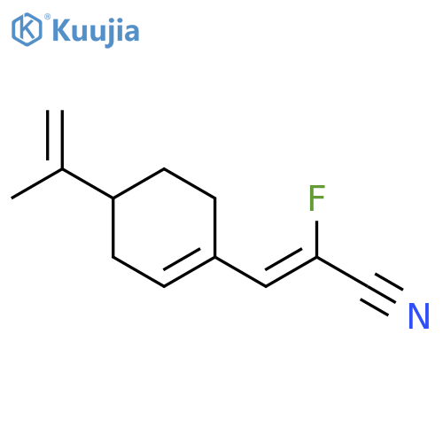 2-Propenenitrile, 2-fluoro-3-[4-(1-methylethenyl)-1-cyclohexen-1-yl]-, (Z)- structure