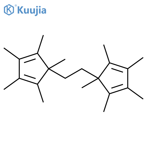 1,3-Cyclopentadiene, 5,5'-(1,2-ethanediyl)bis[1,2,3,4,5-pentamethyl- structure