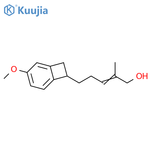 2-Penten-1-ol, 5-(3-methoxybicyclo[4.2.0]octa-1,3,5-trien-7-yl)-2-methyl- structure