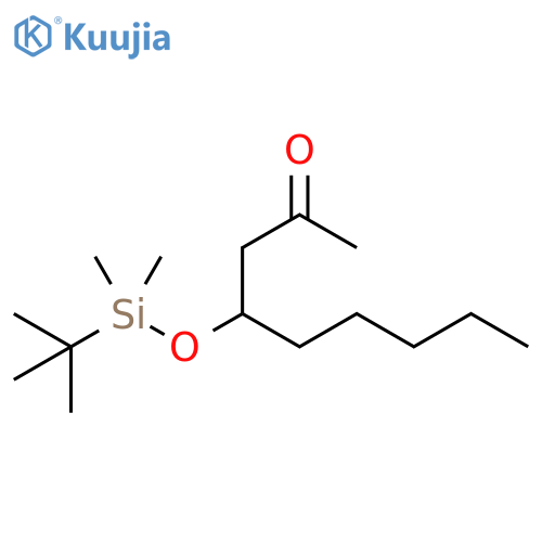 2-Nonanone, 4-[[(1,1-dimethylethyl)dimethylsilyl]oxy]- structure