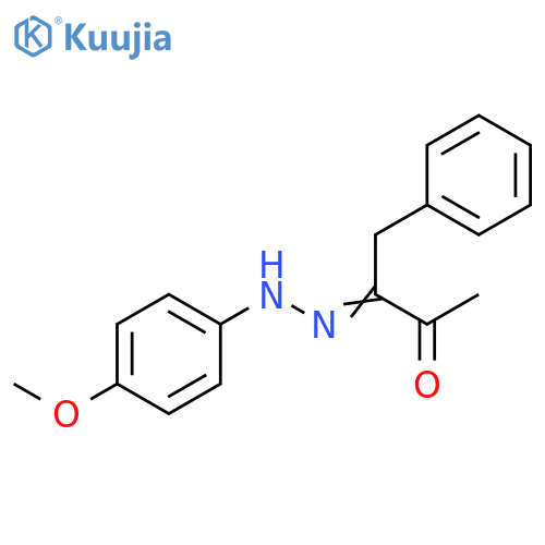 2,3-Butanedione, 1-phenyl-, 2-[(4-methoxyphenyl)hydrazone] structure