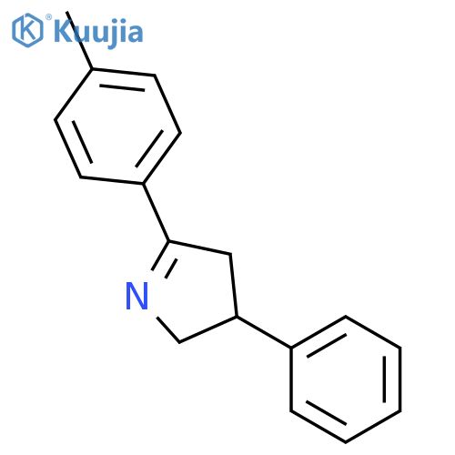 2H-Pyrrole, 3,4-dihydro-5-(4-methylphenyl)-3-phenyl- structure