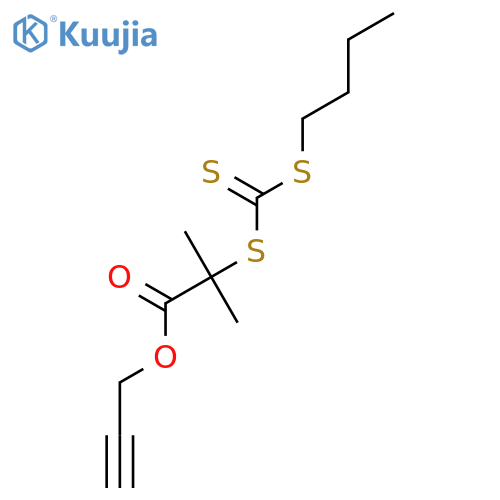Propanoic acid, 2-[[(butylthio)thioxomethyl]thio]-2-methyl-, 2-propyn-1-yl ester structure