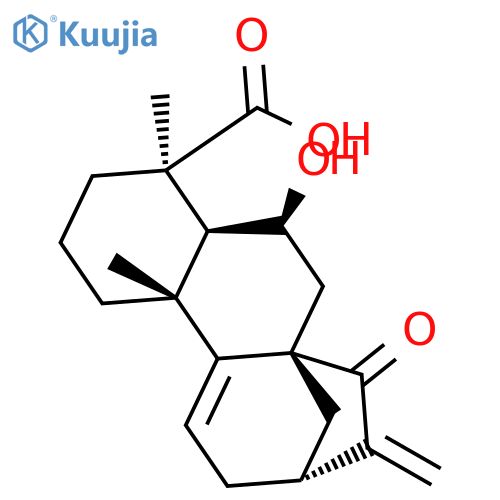 (5β,6α,8α,10α,13α)-6-Hydroxy-15-oxokaura-9(11),16-dien-18-oic acid structure