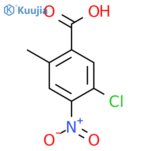 5-Chloro-2-methyl-4-nitrobenzoic acid structure