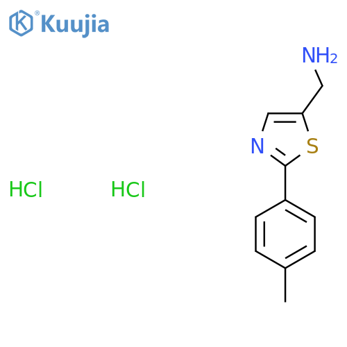 {2-(4-Methylphenyl)-1,3-thiazol-5-ylmethyl}amine Dihydrochloride structure