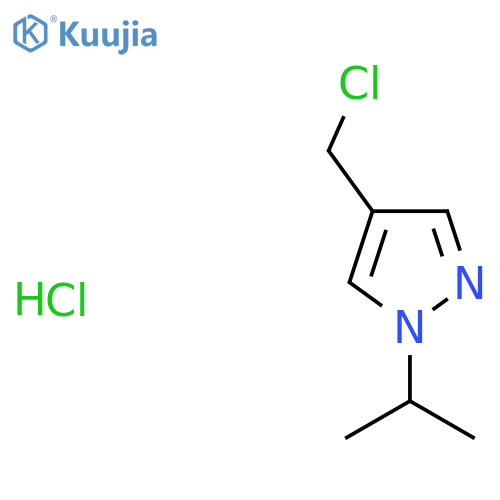 4-(Chloromethyl)-1-isopropyl-1H-pyrazole hydrochloride structure