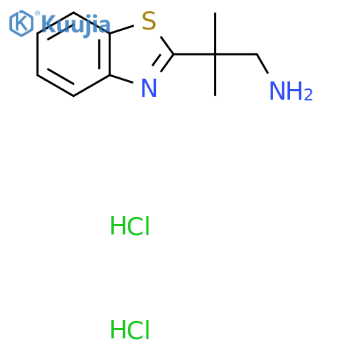[2-(1,3-Benzothiazol-2-yl)-2-methylpropyl]-amine dihydrochloride structure