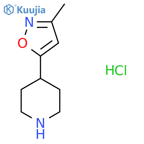 3-Methyl-5-(piperidin-4-yl)isoxazole hydrochloride structure