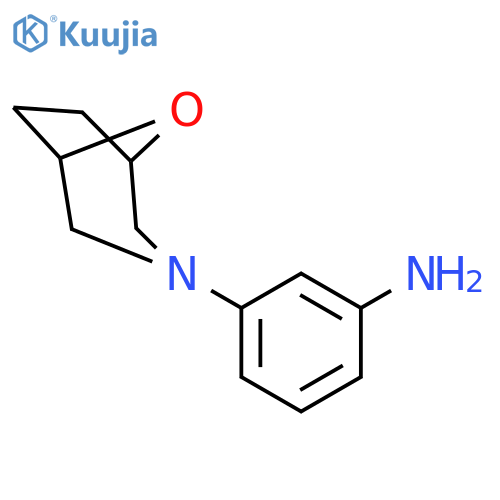 3-(8-Oxa-3-azabicyclo3.2.1octan-3-yl)aniline structure