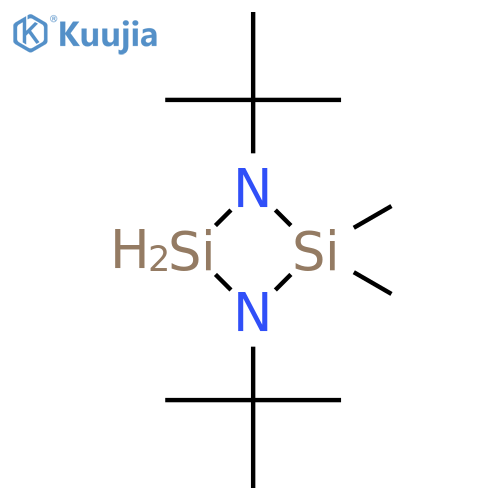 Cyclodisilazan-2-ylidene, 1,3-bis(1,1-dimethylethyl)-4,4-dimethyl- structure