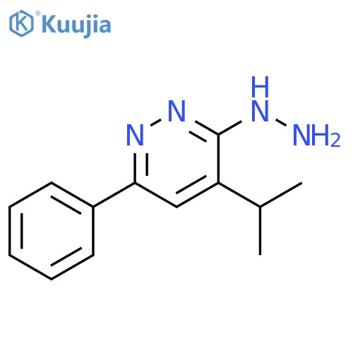 3(2H)-Pyridazinone, 4-(1-methylethyl)-6-phenyl-, hydrazone structure