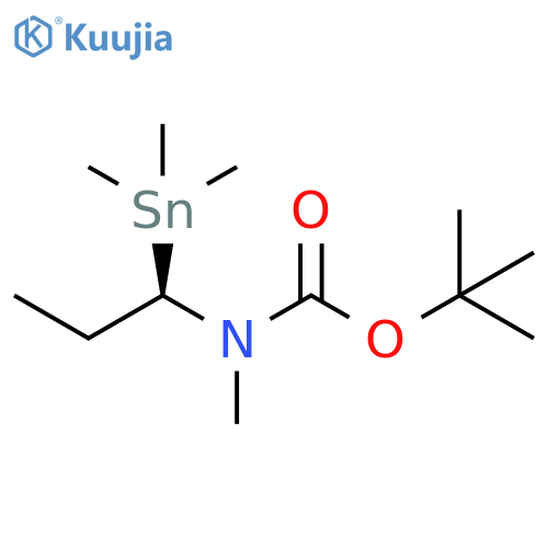 Carbamic acid, methyl[1-(trimethylstannyl)propyl]-, 1,1-dimethylethyl ester, (R)- (9CI) structure