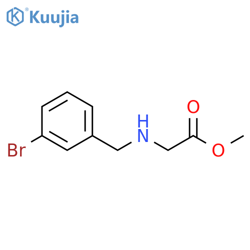 Glycine, N-[(3-bromophenyl)methyl]-, methyl ester structure