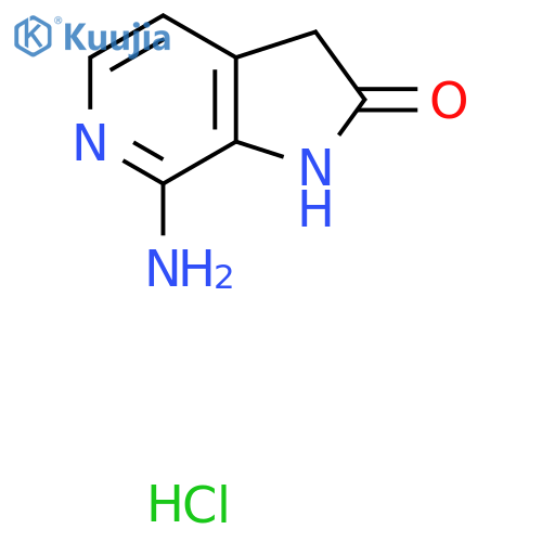 7-amino-1H,2H,3H-pyrrolo2,3-cpyridin-2-one structure
