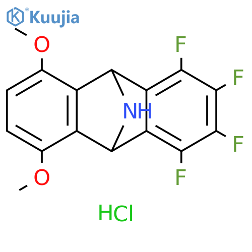 Anthracen-9,10-imine, 1,2,3,4-tetrafluoro-9,10-dihydro-5,8-dimethoxy-,hydrochloride structure